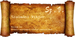 Szalmási Viktor névjegykártya